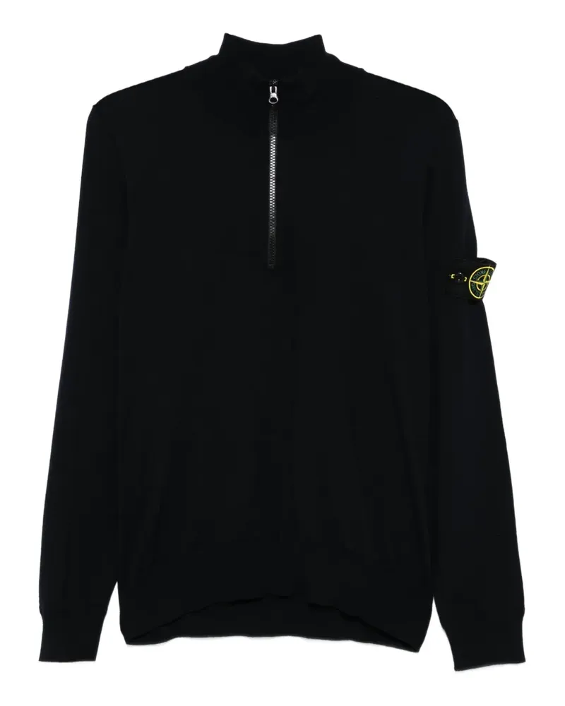 Stone Island Pullover mit kurzem Reißverschluss - Blau Blau