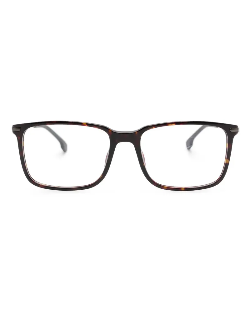 Carrera Brille mit eckigem Gestell - Braun Braun