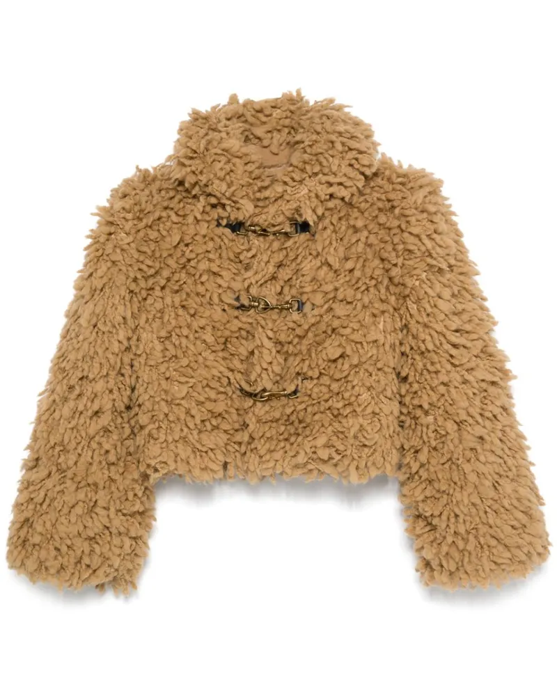 Burberry Jacke aus Faux Shearling - Braun Braun