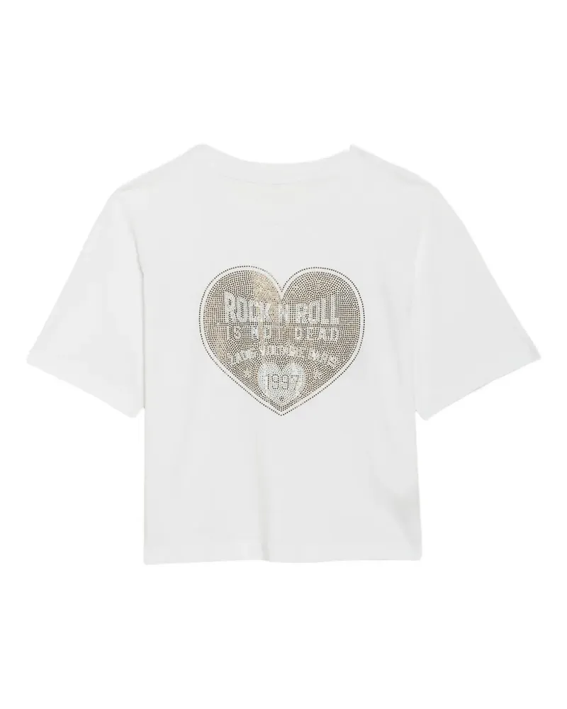 Zadig & Voltaire Taida heart-print T-shirt - Weiß Weiß