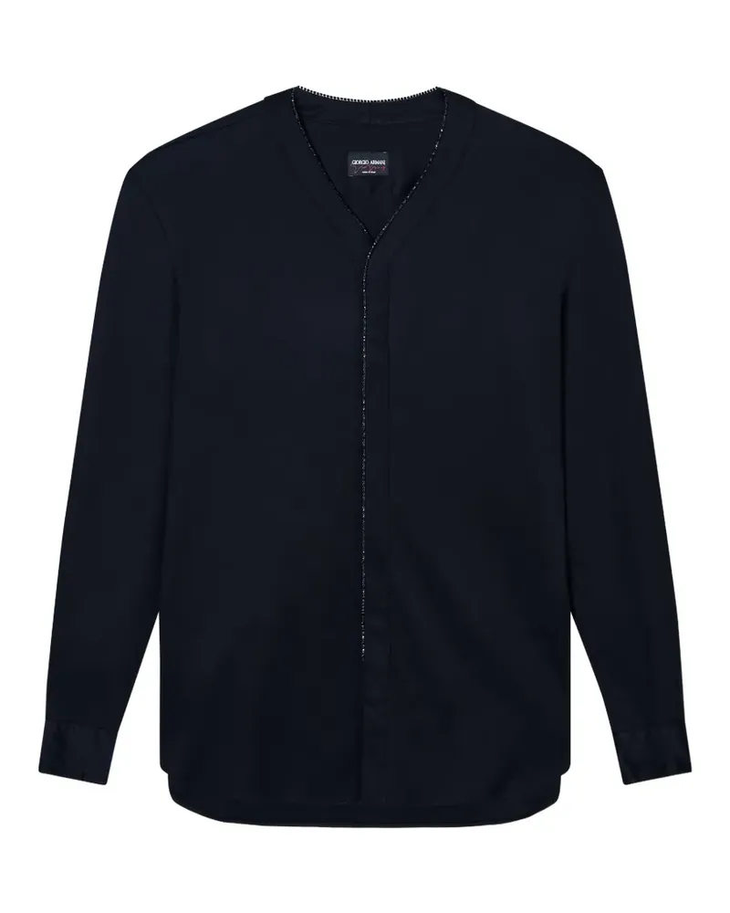 Giorgio Armani Hemd mit Strass - Schwarz Schwarz