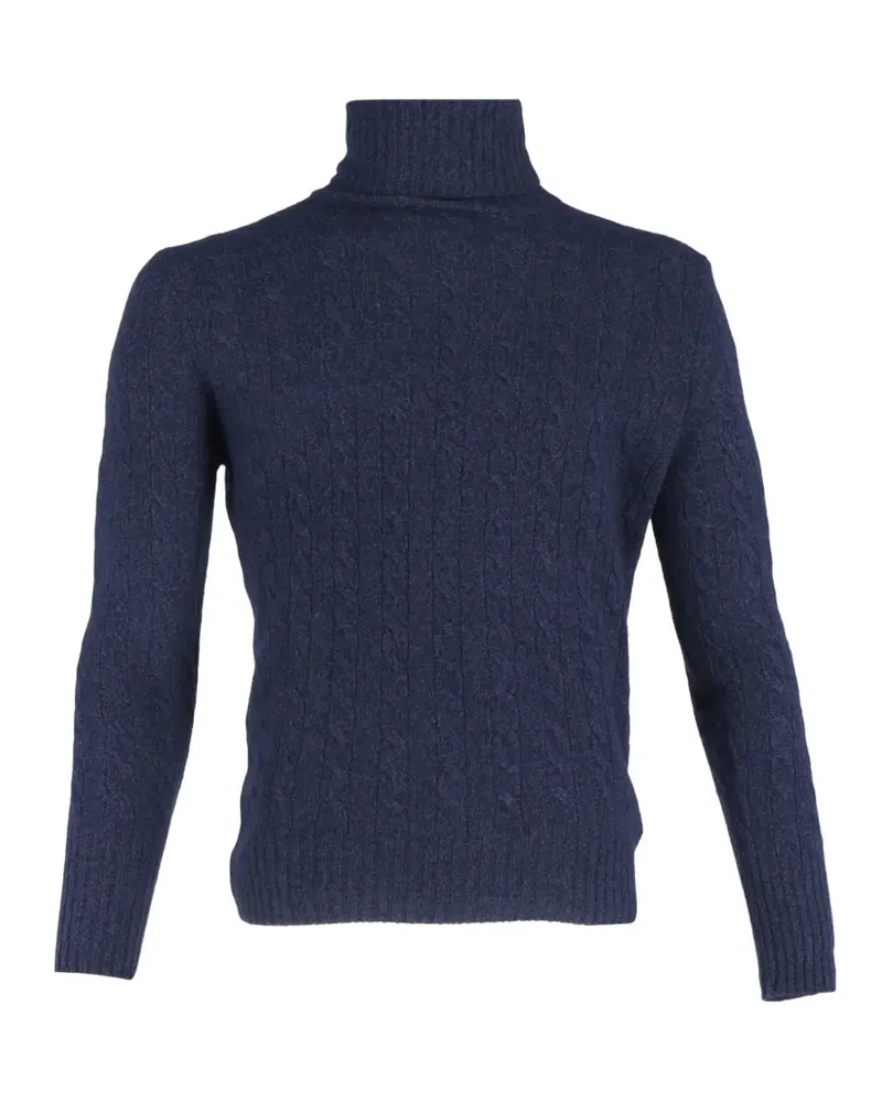 Erdem cable-knit turtleneck sweater - Blau Blau