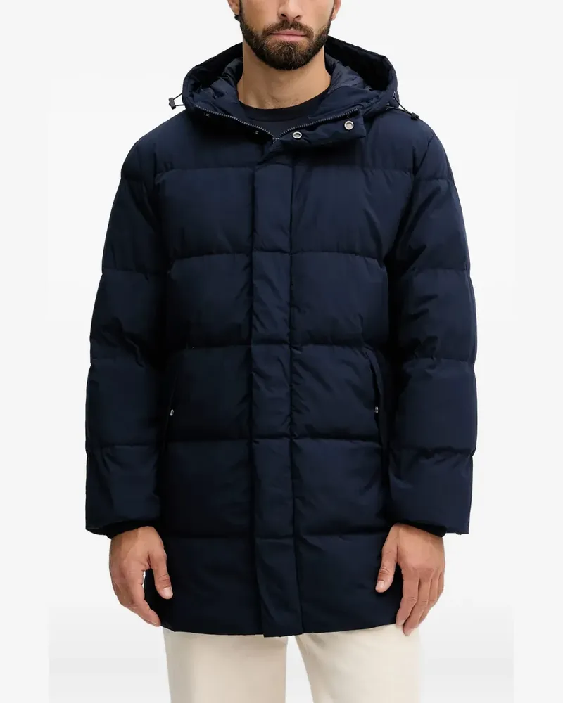 Benetton hooded padded jacket - Blau Blau