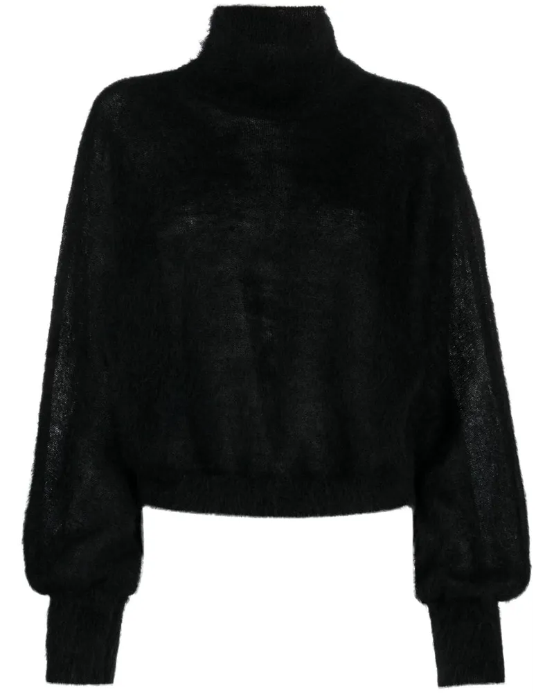 Alberta Ferretti Pullover mit Rollkragen Schwarz