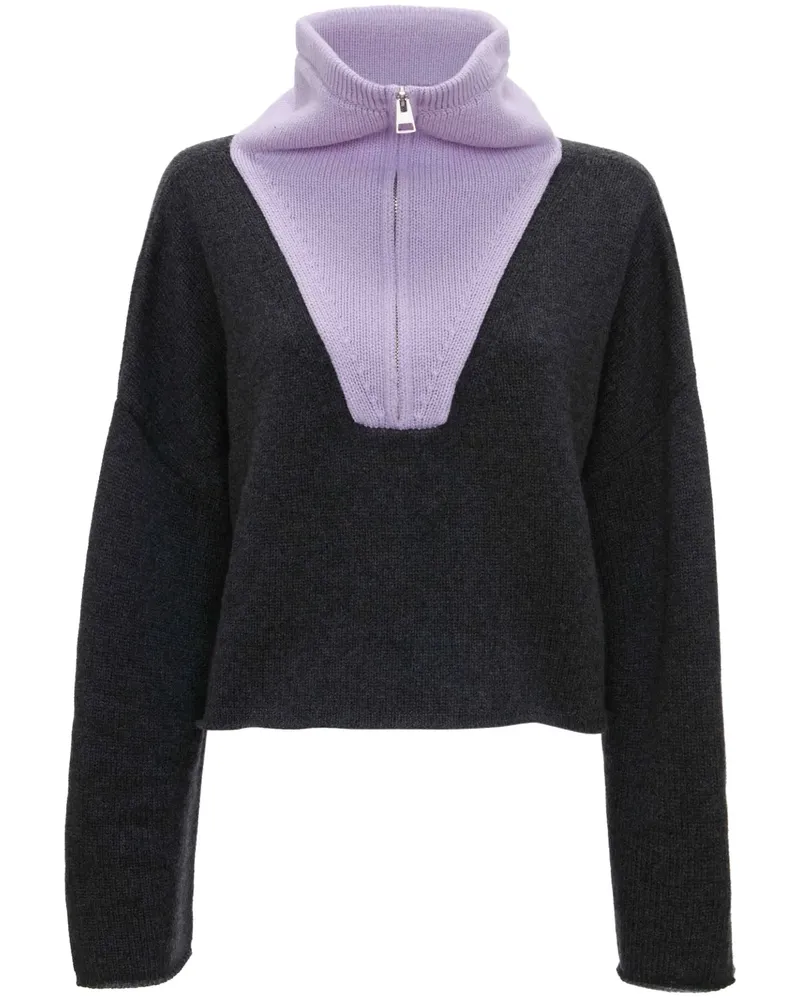 J.W.Anderson Cardigan mit Reißverschluss - Schwarz Schwarz