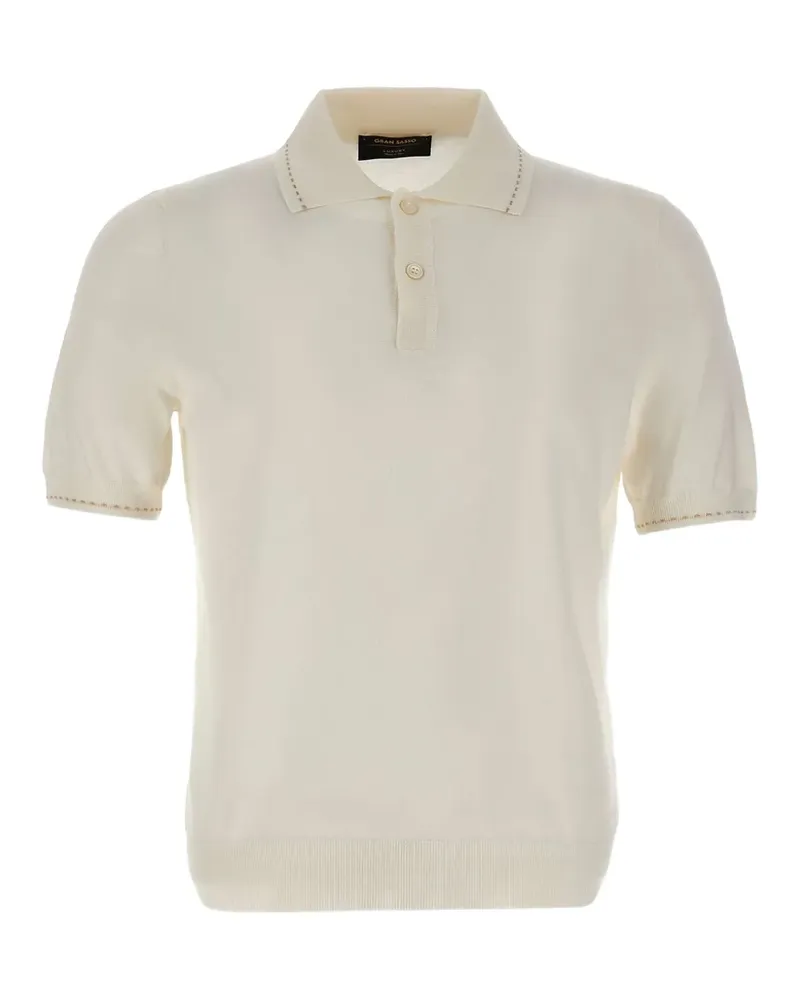 Gran Sasso short-sleeve polo shirt - Nude Nude