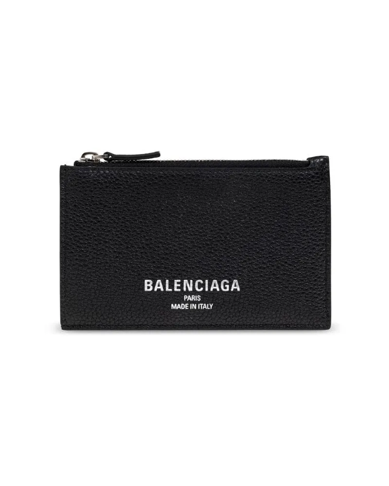 Balenciaga Portemonnaie mit Logo-Print - Schwarz Schwarz