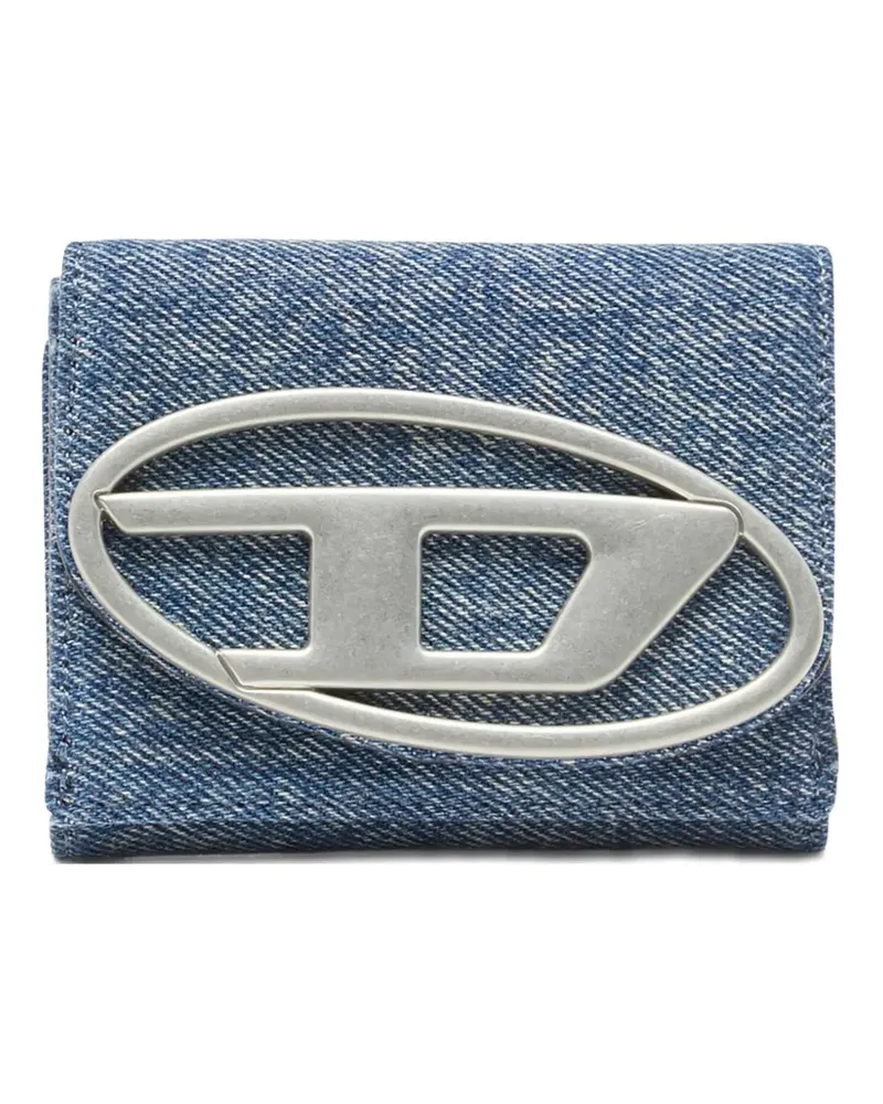 Diesel logo-plaque wallet - Blau Blau