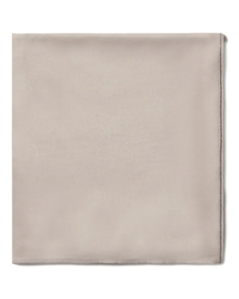 Peserico Schal mit Stickerei - Nude Nude