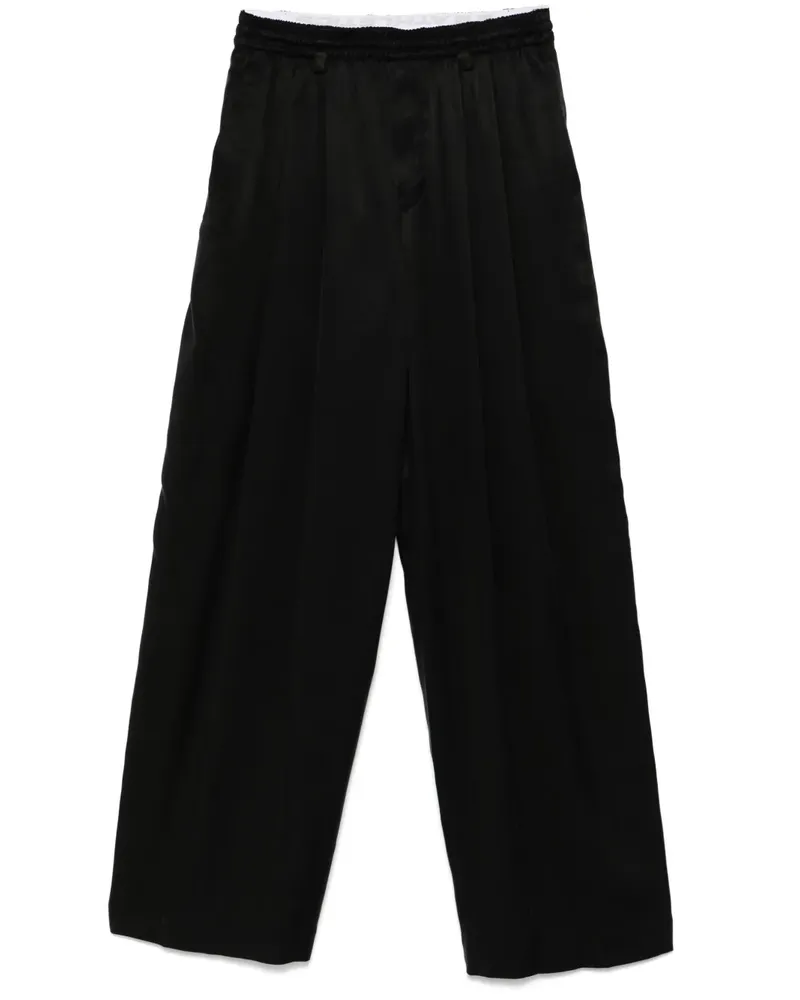 Alexander Wang Hose mit Bundfalten - Schwarz Schwarz