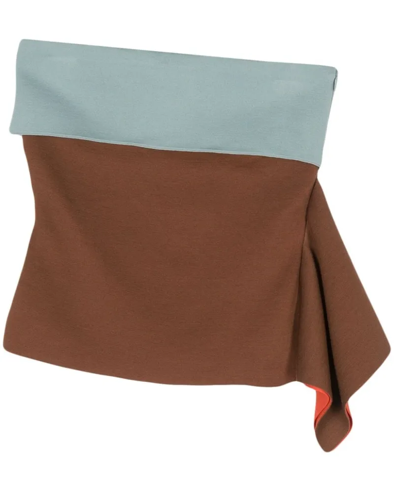 Fendi Asymmetrischer Minirock - Blau Blau