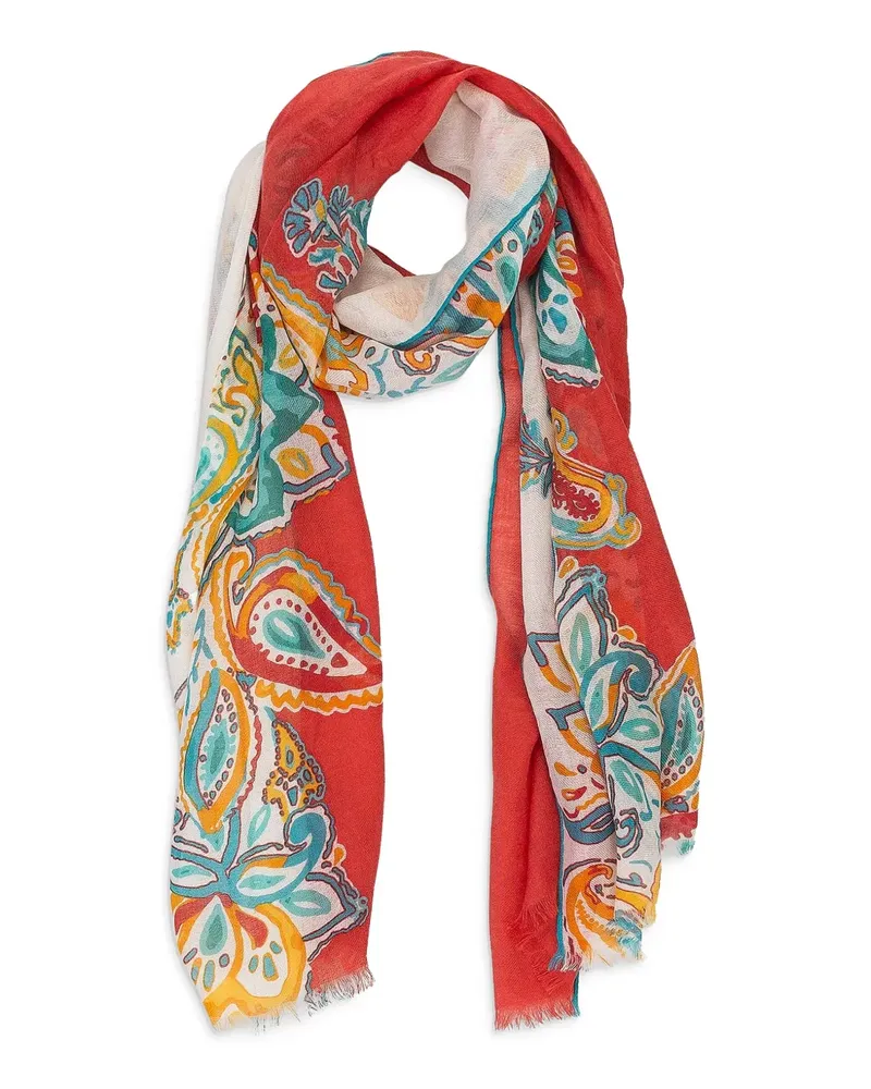Loro Piana Schal mit Blumen-Print - Rot Rot