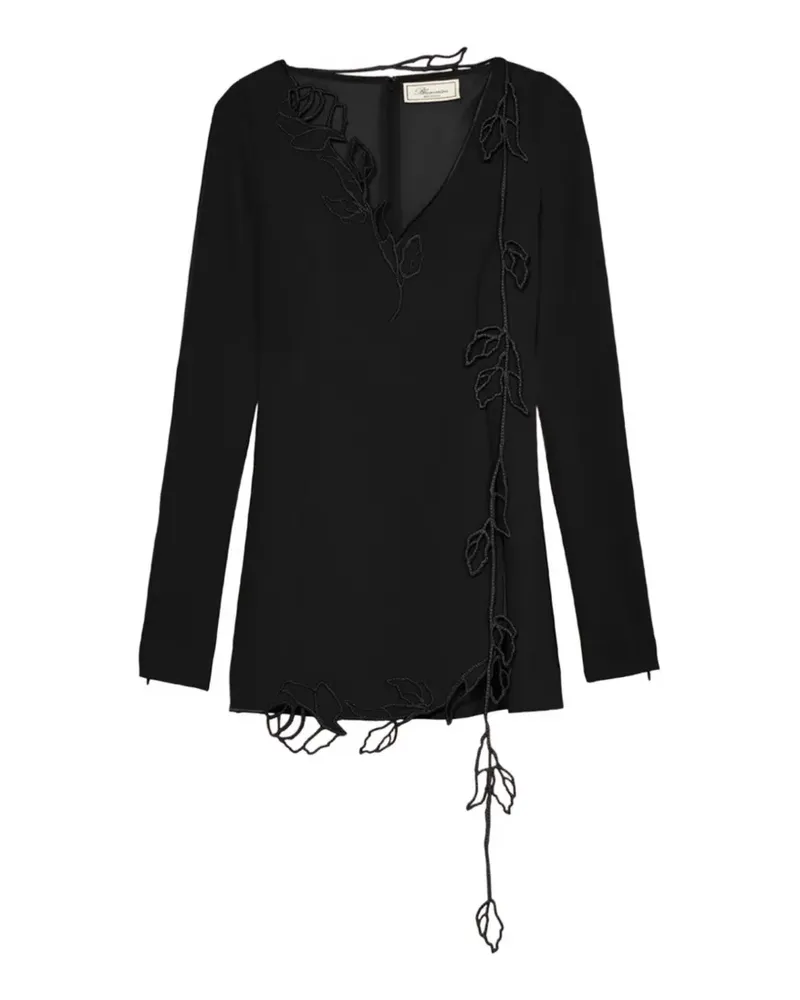 Blumarine Besticktes Minikleid - Schwarz Schwarz