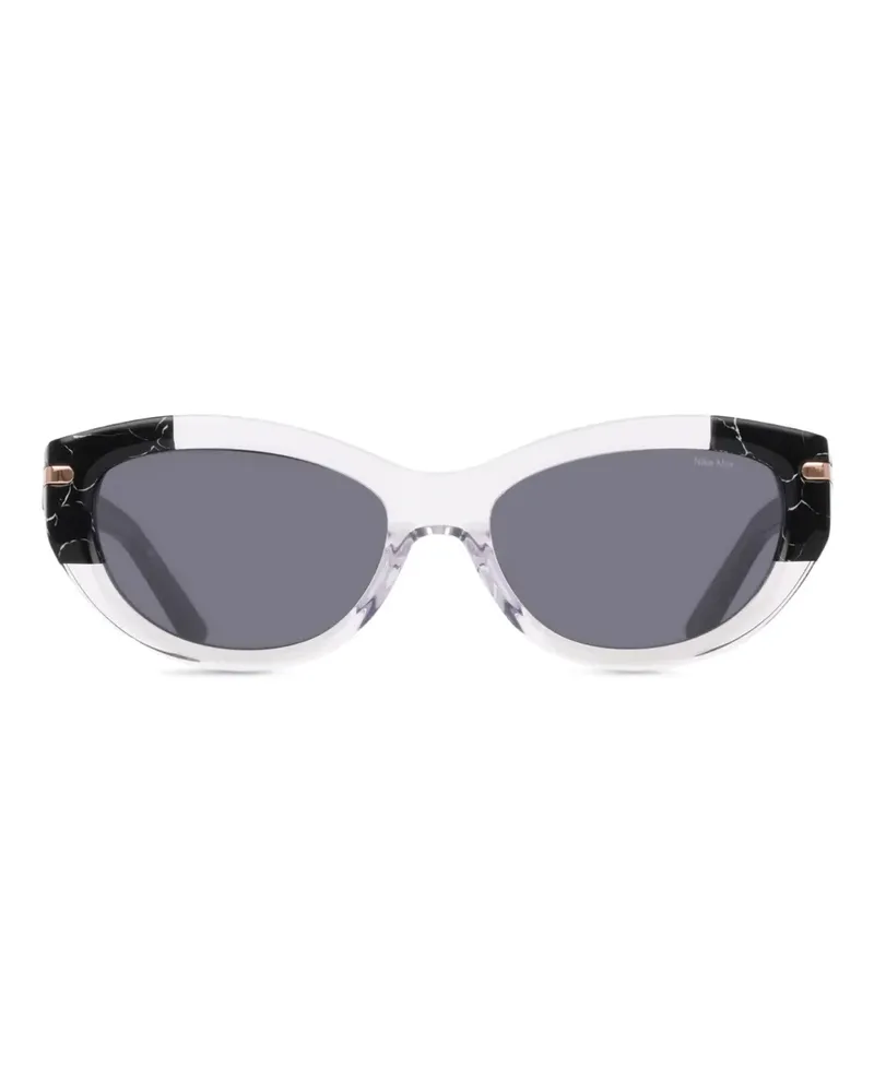 Nike Crescent Fawn Cat-Eye-Sonnenbrille - Schwarz Schwarz
