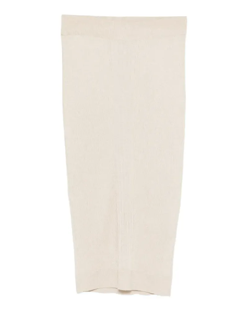 PANICALE Cashmere Rock mit elastischem Bund - Nude Nude