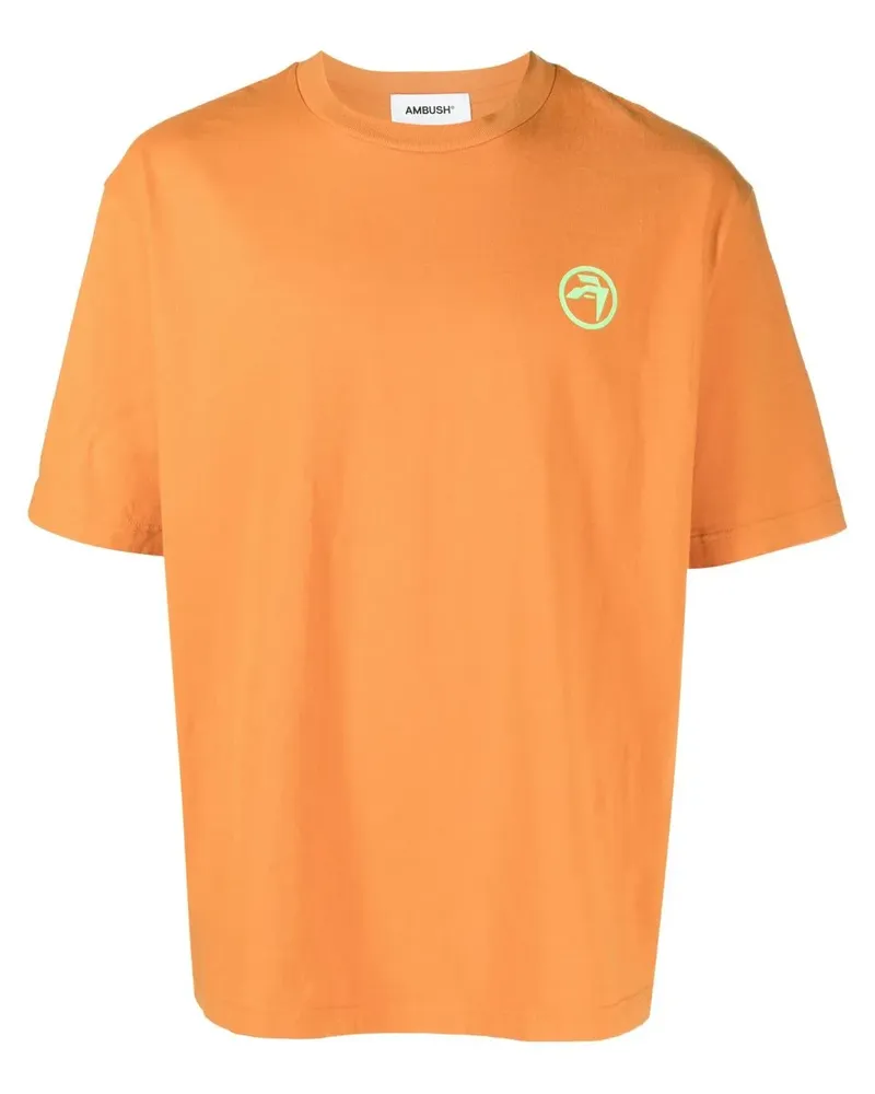 AMBUSH T-Shirt mit Logo-Print - Orange Orange