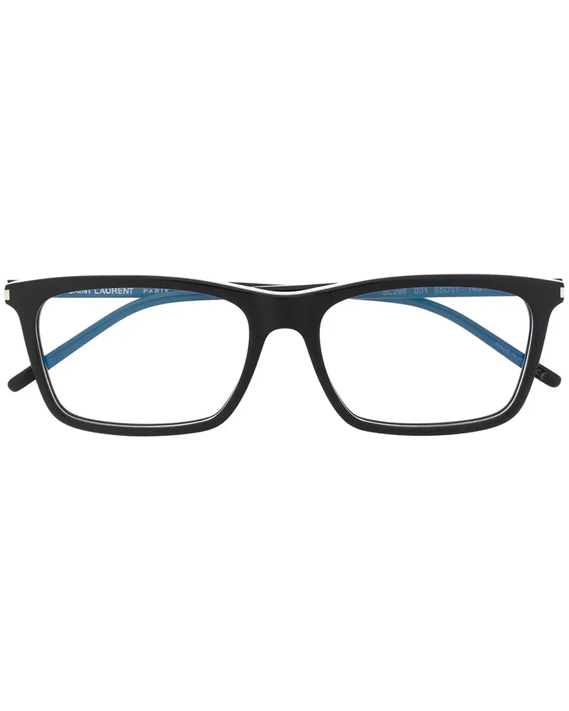 Saint Laurent Brille mit eckigem Gestell - Schwarz Schwarz