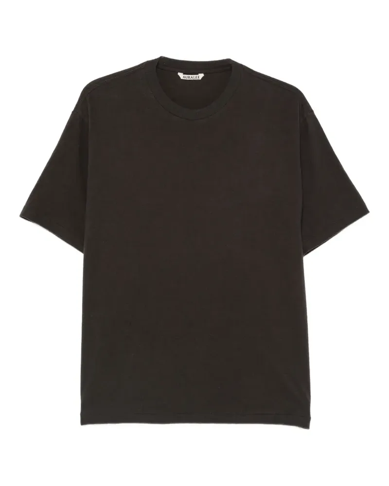 AURALEE brushed jersey T-shirt - Schwarz Schwarz