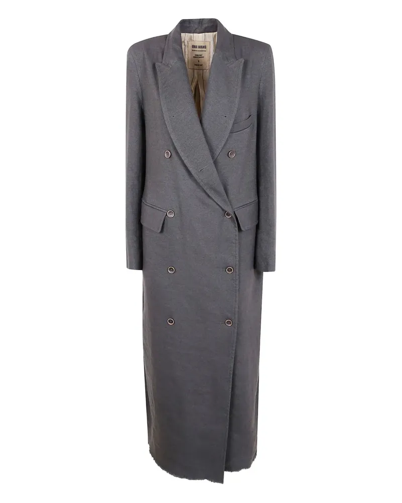 Uma Wang Cigna double-breasted coat - Grau Grau