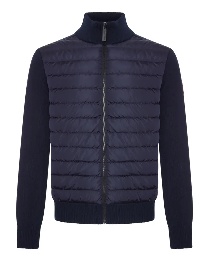 Canada Goose Hybridge quilted-panel knit jacket - Blau Blau