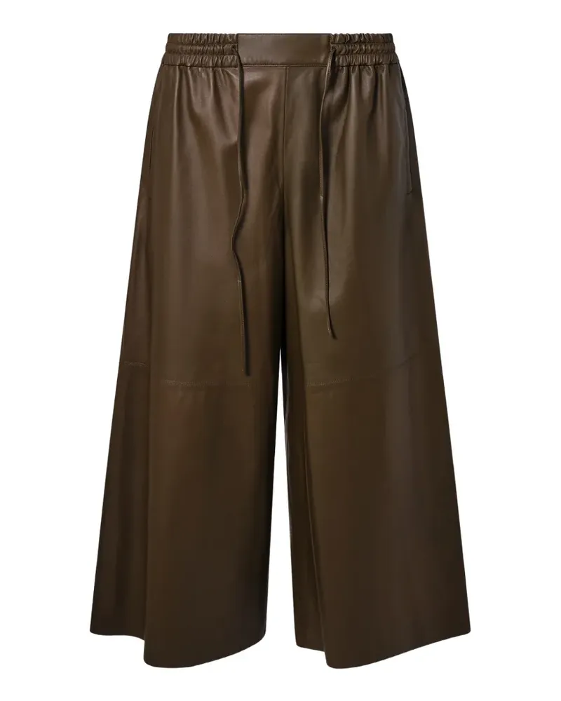 Yves Salomon Culottes mit Kordelzug - Braun Braun