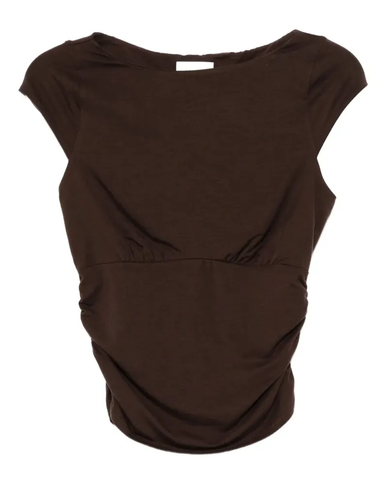 Reformation Madelyn Strickoberteil - Braun Braun