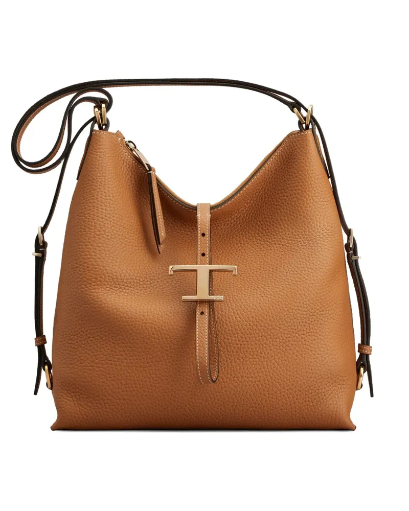 TOD'S Kleine T Timeless Schultertasche - Braun Braun