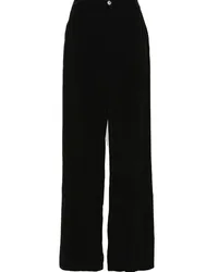 Moschino Hoch sitzende Palazzohose Schwarz