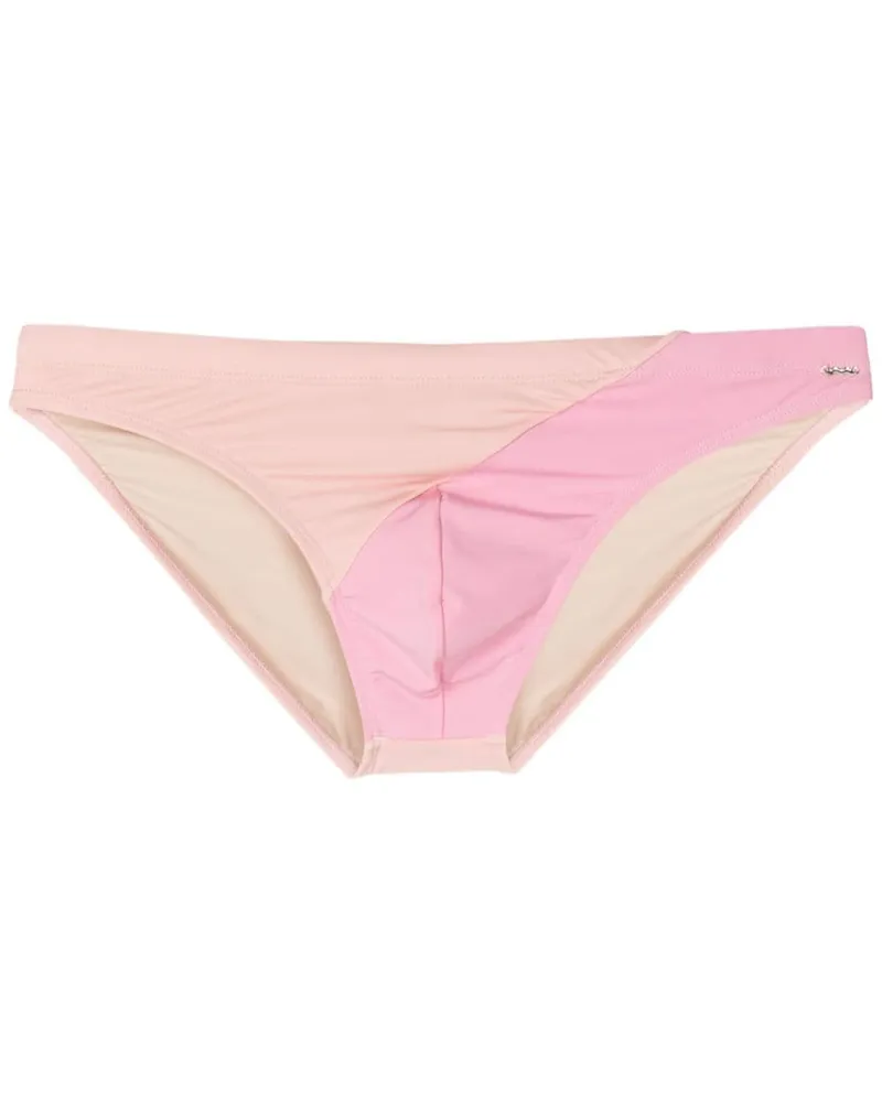 Amir Slama Badehose mit Kontrasteinsatz - Rosa Rosa