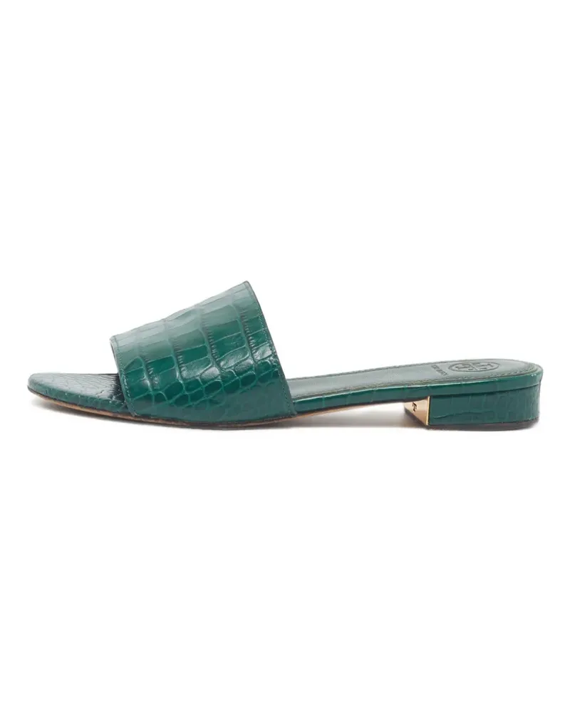 Tory Burch Martine croc-embossed sandals - Grün Grün