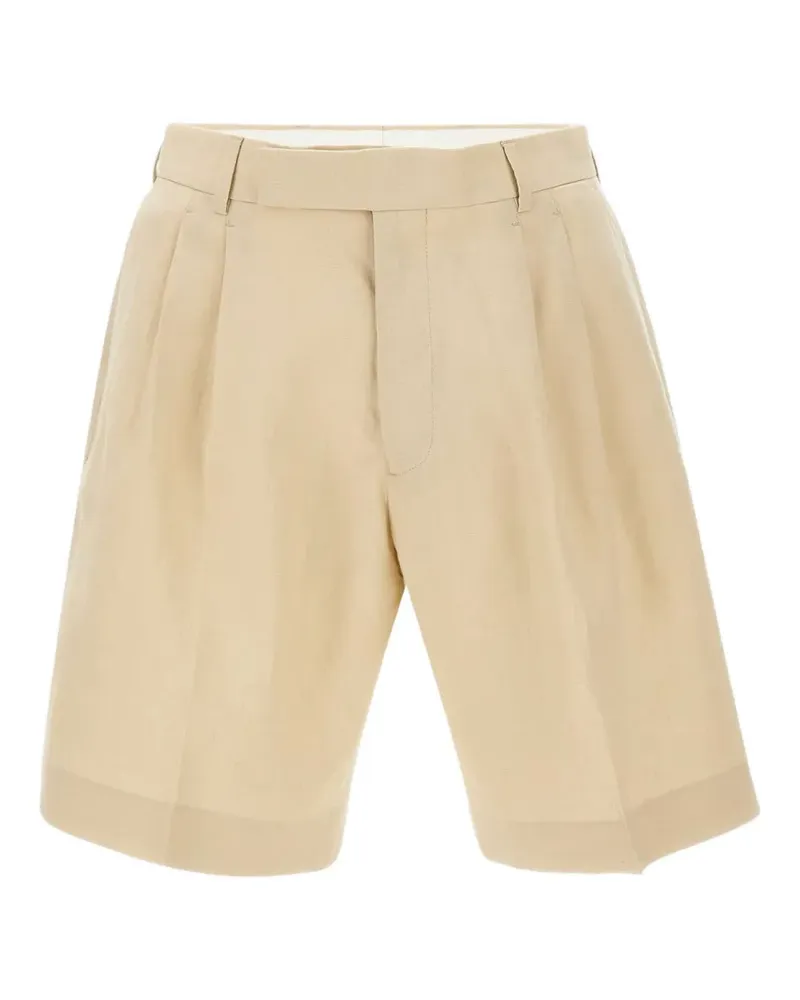 Paul Smith double-pleated shorts - Nude Nude