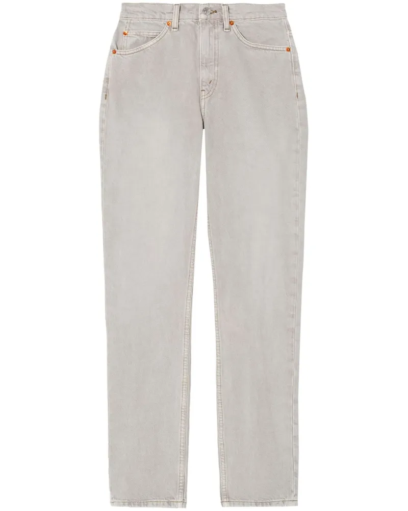 RE/DONE 70s Stove Pipe High-Rise-Jeans - Grau Grau