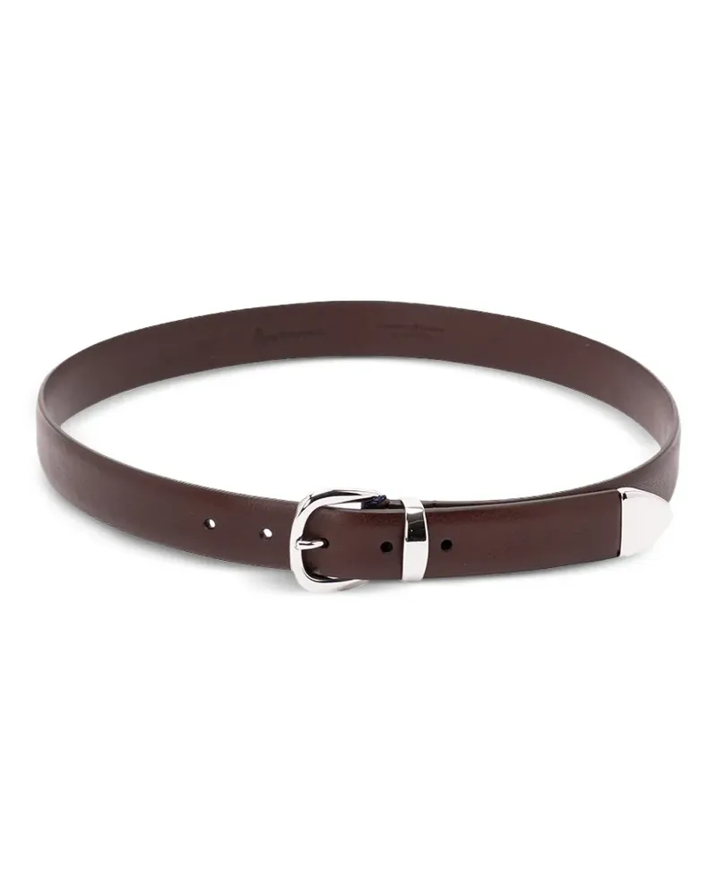 Anderson's buckle-fastening leather belt - Braun Braun