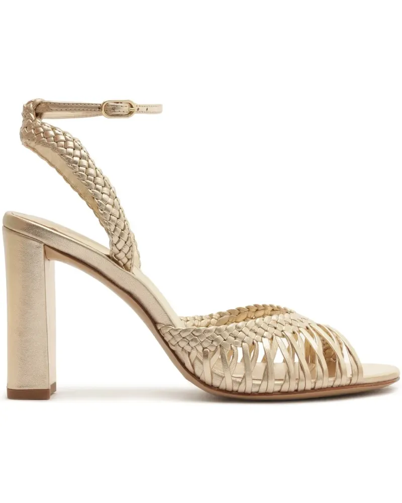 Alexandre Birman Agatha Sandalen im Metallic-Look - Gold Gold