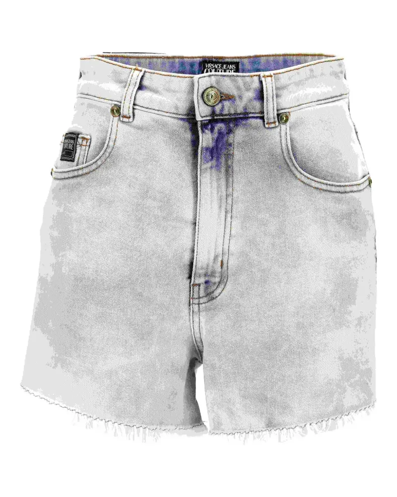 Versace Jeans Shorts mit Logo-Patch - Grau Grau