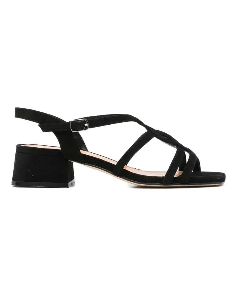 Julie Dee multi-strap slingback sandals - Schwarz Schwarz