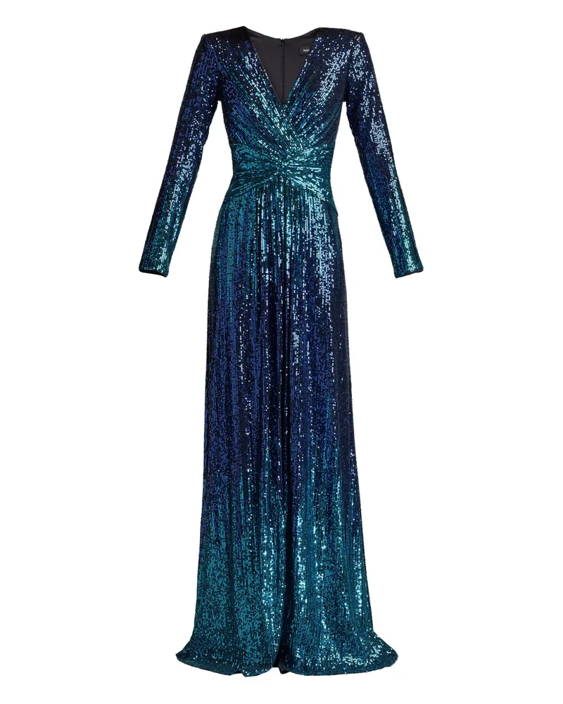 Tadashi Shoji Evona Kleid mit Pailletten - Blau Blau