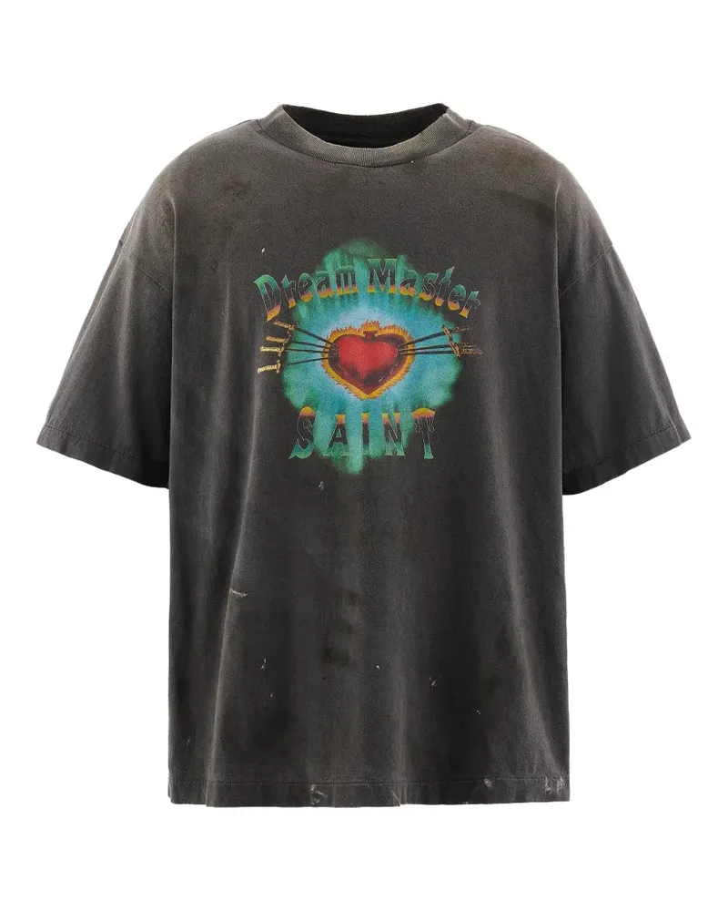 SAINT MXXXXXX T-Shirt mit grafischem Print - Grau Grau