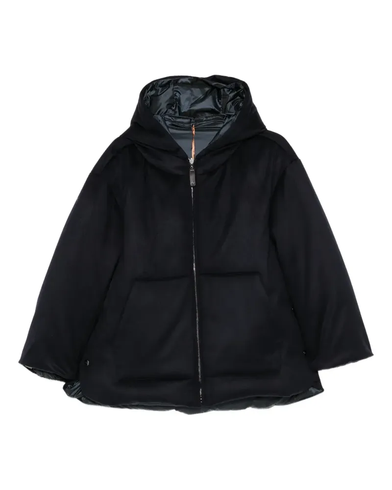 Max Mara Gesteppte The Cube Kapuzenjacke - Blau Blau