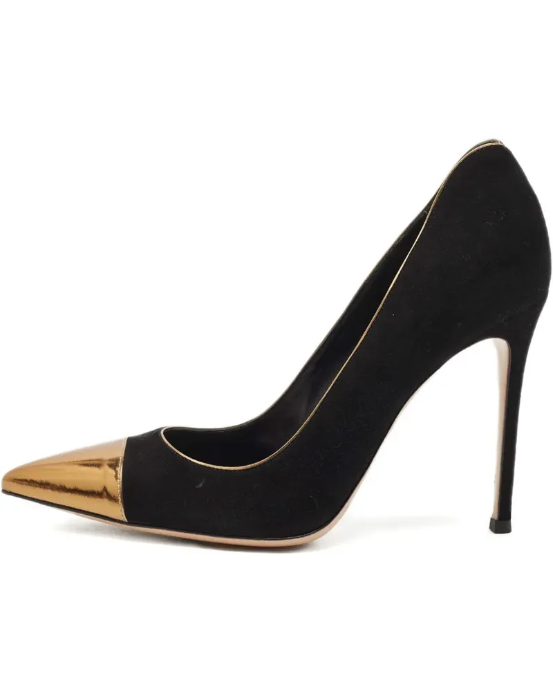 Gianvito Rossi leather pointed-toe pumps 10.5 - Schwarz Schwarz