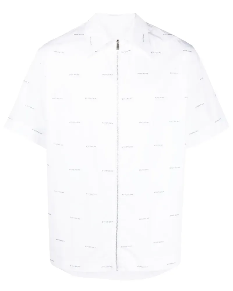 Givenchy Hemd mit Logo-Print - Weiß Weiß