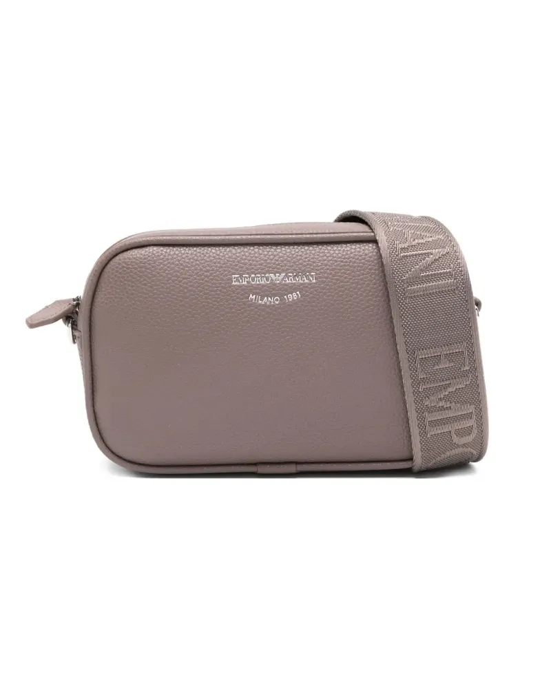 Emporio Armani Schultertasche mit Reh-Print - Braun Braun
