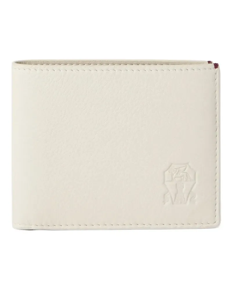 Brunello Cucinelli Portemonnaie mit Logo-Prägung - Weiß Weiß