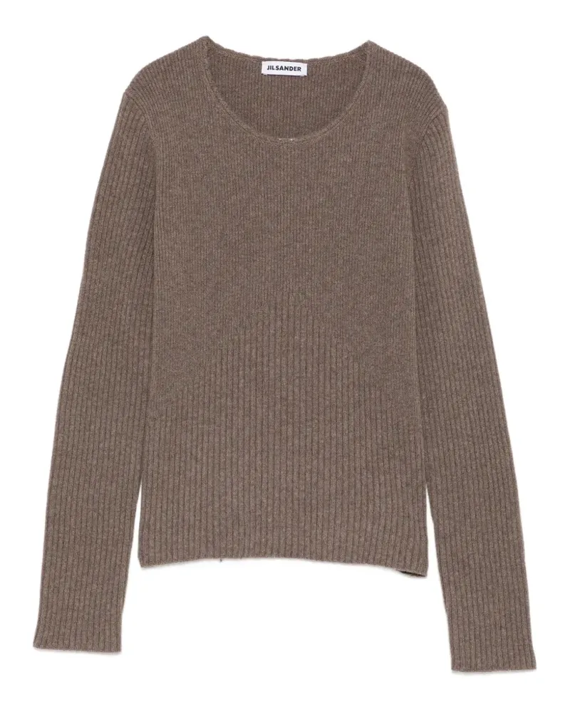 Jil Sander ribbed-knit sweater - Braun Braun