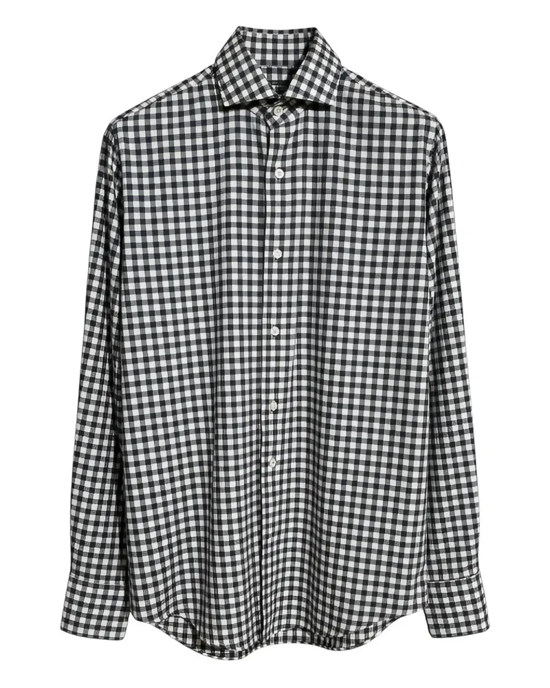 XACUS Hemd mit Vichy-Karomuster - Blau Blau