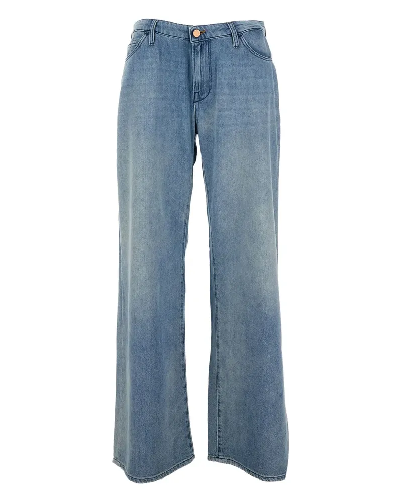 3x1 Jeans mit weitem Bein - Blau Blau