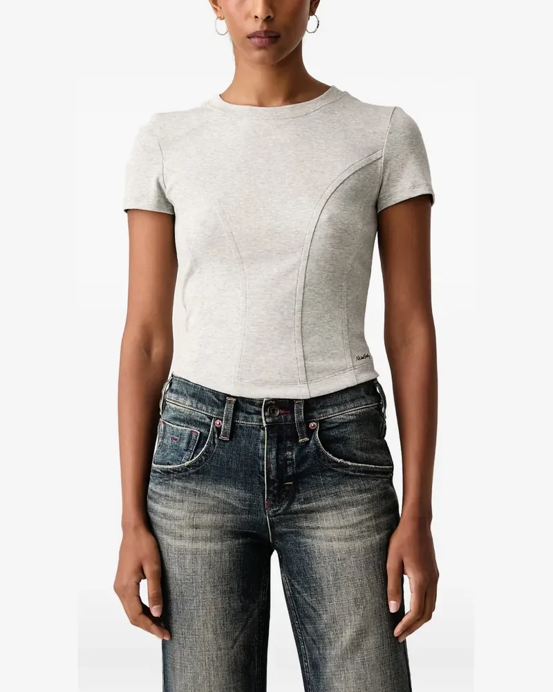 Miss Sixty T-Shirt mit Einsätzen - Grau Grau