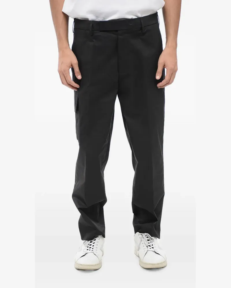 Neil Barrett Cargohose mit Pattentaschen - Schwarz Schwarz