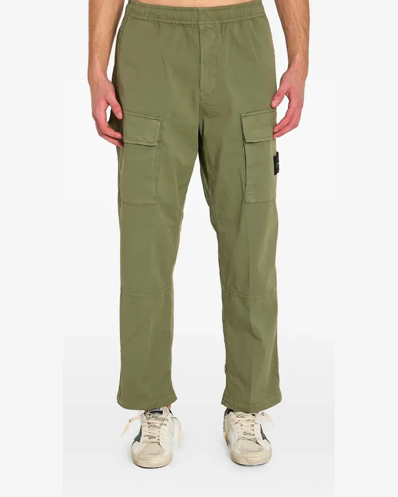 Stone Island Cargohose mit Patch - Grün Grün