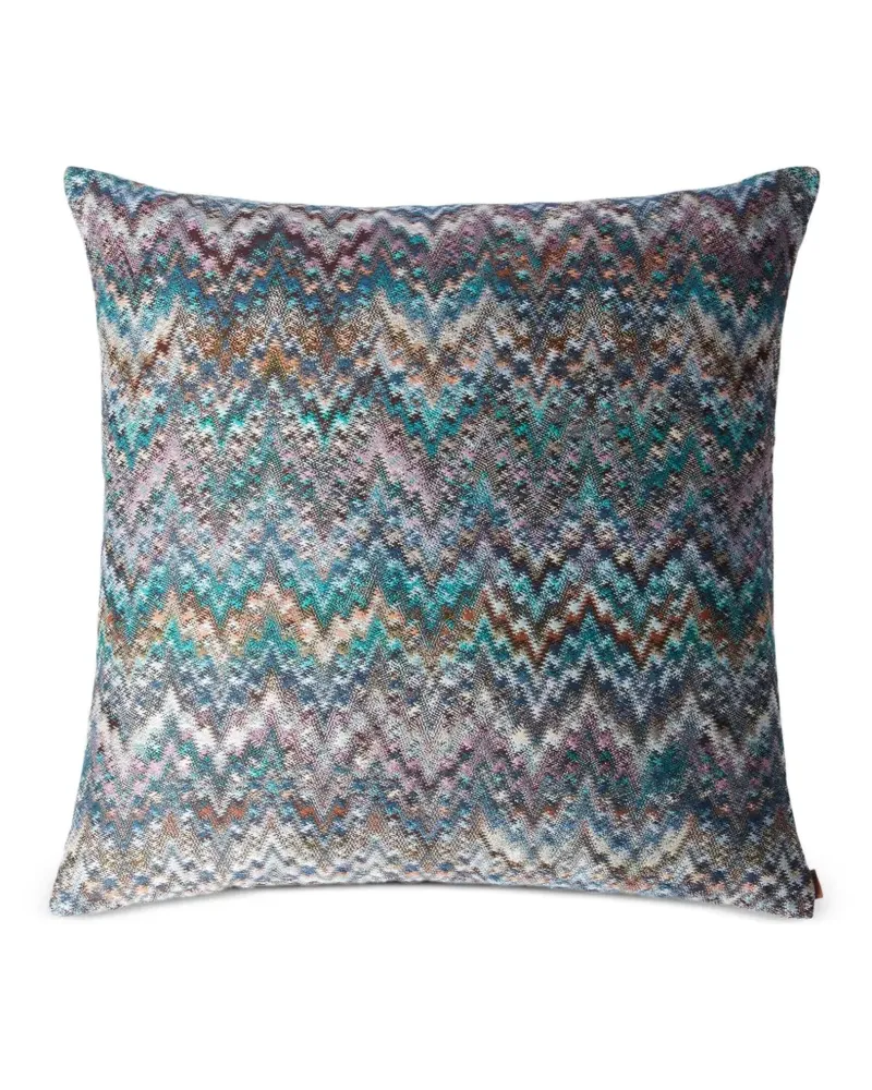 Missoni Home Kissen mit Zickzackmuster (60cm x 60cm) - Blau Blau